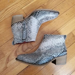 Liebeskind Snake Print Western Boots